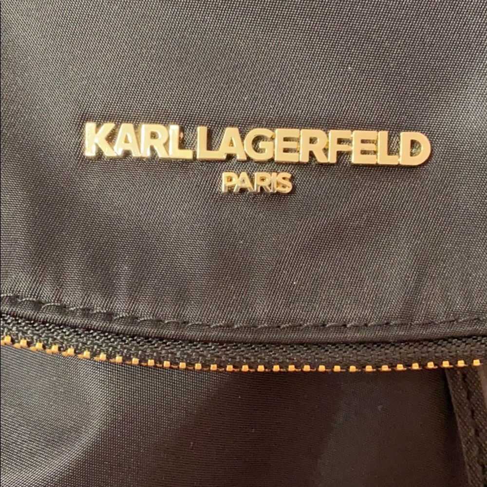 NWOT Karl Lagerfeld Paris black backpack - Picture 9 of 16